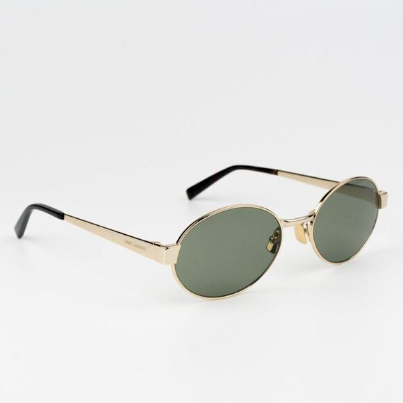 NEW Saint Laurent SL692 003 Gold Green Oval Women Sunglasses main image 13